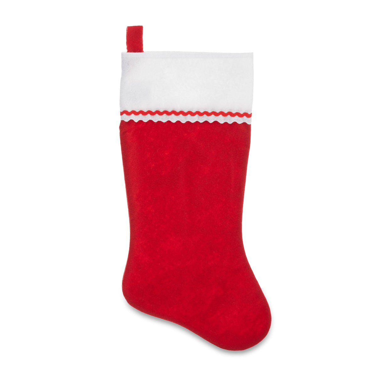 Red Felt Christmas Stocking, 19 inch, by Holiday Time