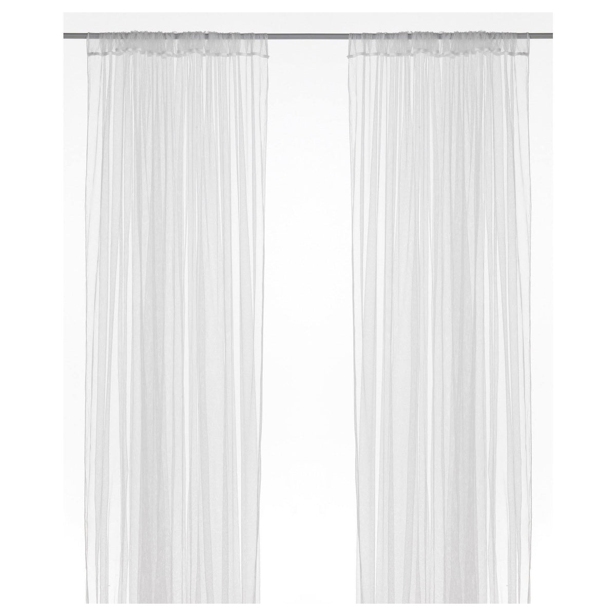 Ikea Lill Curtains Sheer Net White 2 Panels 110" x 98" Canopy Room Divider Voile