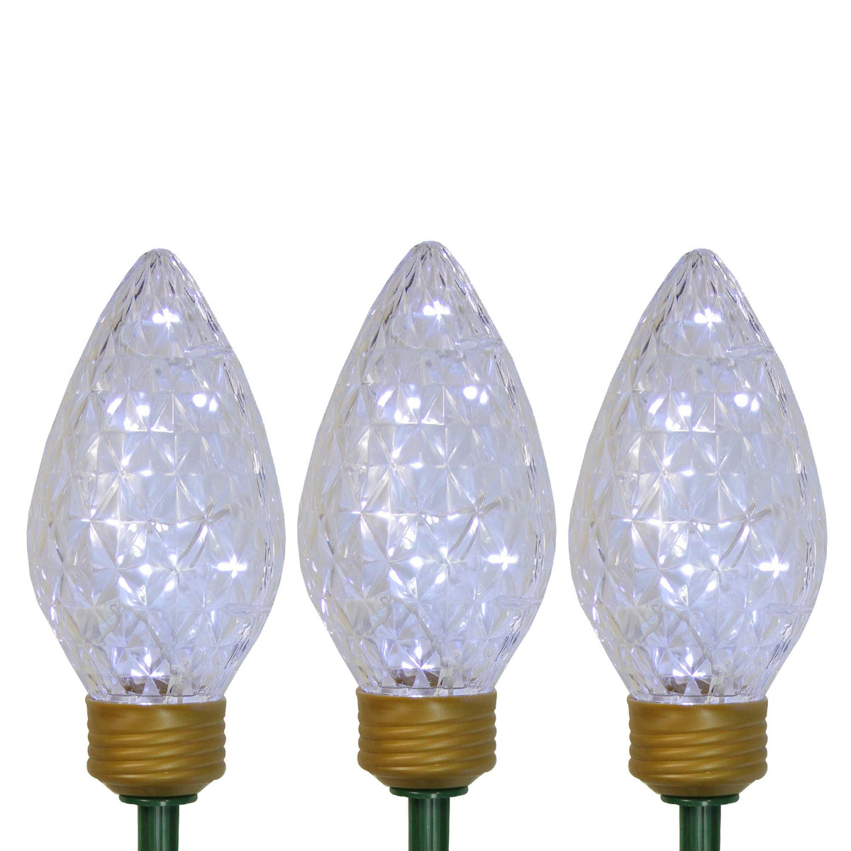 Northlight LED Jumbo Bulb Christmas Pathway Marker Lawn Stakes - Clear